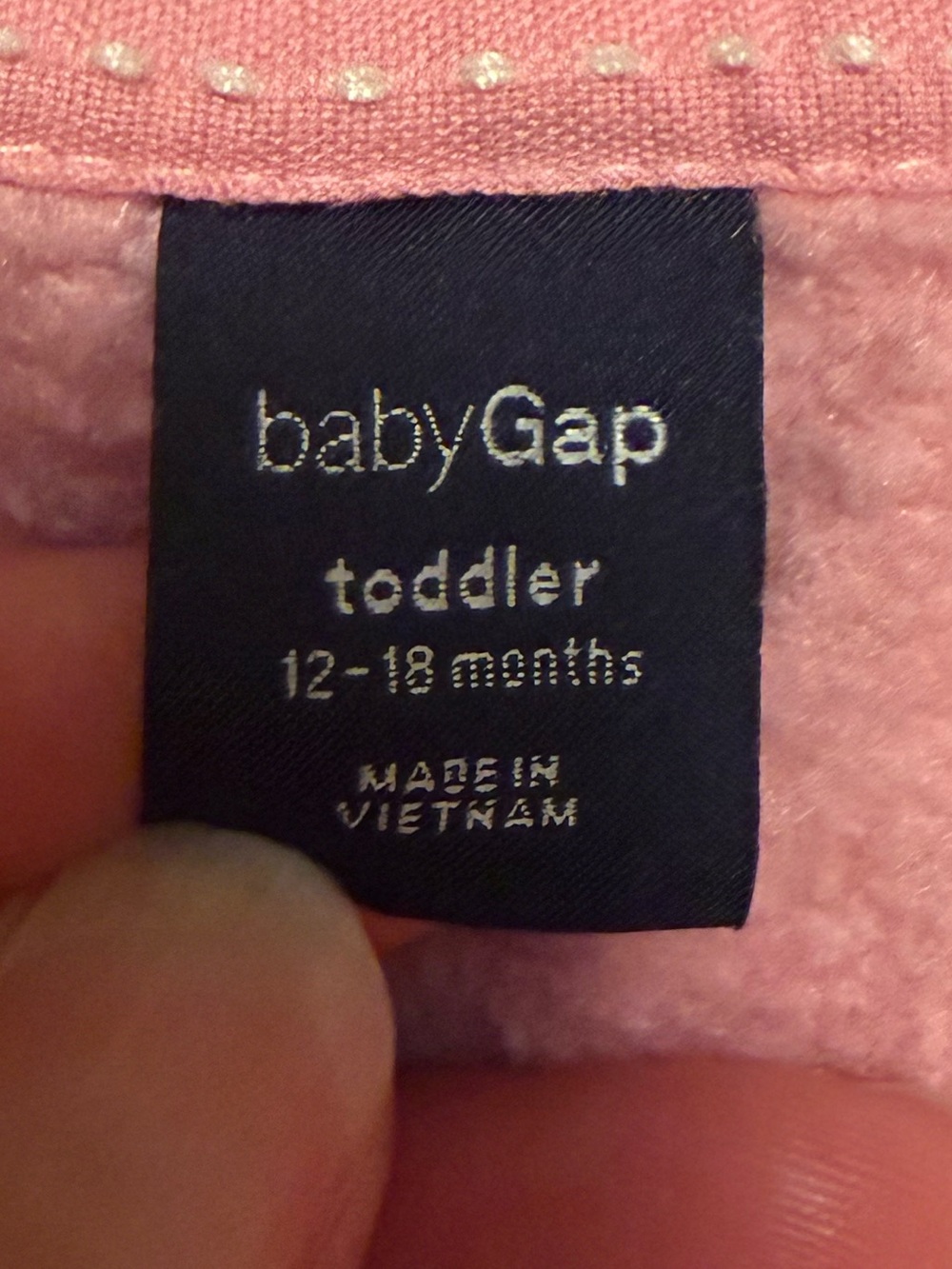 GAP Dusty Rose Hooded Zip Sweatshirt - Picture 4 of 5